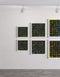 64.1 and 64.2, is a dark and elegant gold-toned limited edition print set by Seth B. Minkin, featuring intricate textures and sophisticated details, that capture whimsy in an organized array.
