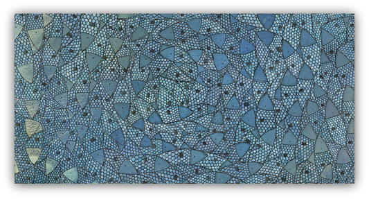 Blue Sardines | Giclee Print on Gallery-Wrapped Stretched Canvas