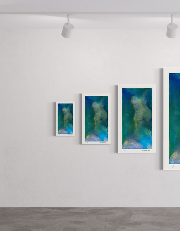 Deep Space is a Limited Edition Print by Seth B. Minkin, with deep blacks and celestial blues, capturing the vastness and mystery of outer space.