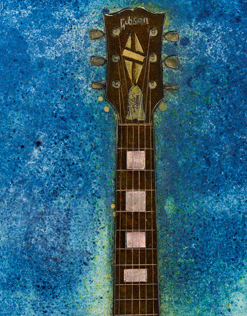 GIBSON LES PAUL CUSTOM | framed giclee on canvas print