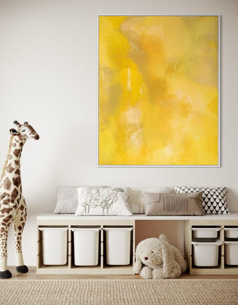 SCREAMING YELLOW ZONKER | framed giclee on canvas print