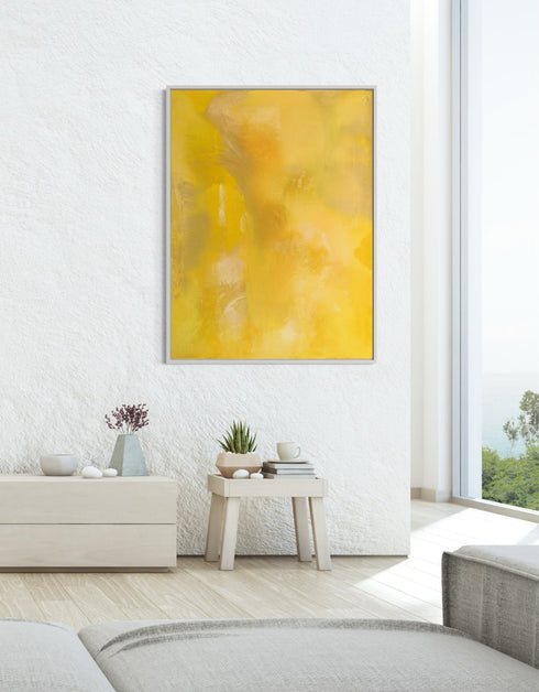 SCREAMING YELLOW ZONKER | framed giclee on canvas print