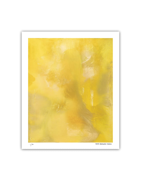 Screaming Yellow Zonker is a Limited Edition Print by Seth B. Minkin, with bold yellow tones and dynamic brushstrokes, capturing an exciting and energetic design.