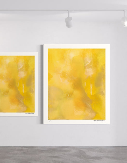 Screaming Yellow Zonker is a Limited Edition Print by Seth B. Minkin, with bold yellow tones and dynamic brushstrokes, capturing an exciting and energetic design.