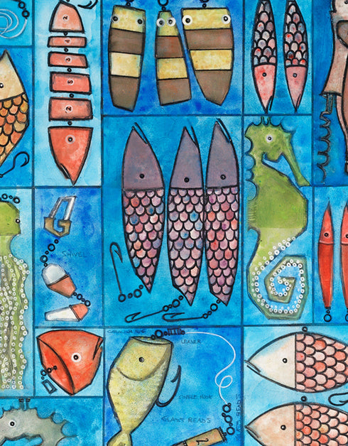 TACKLE BOX | framed giclee on canvas print