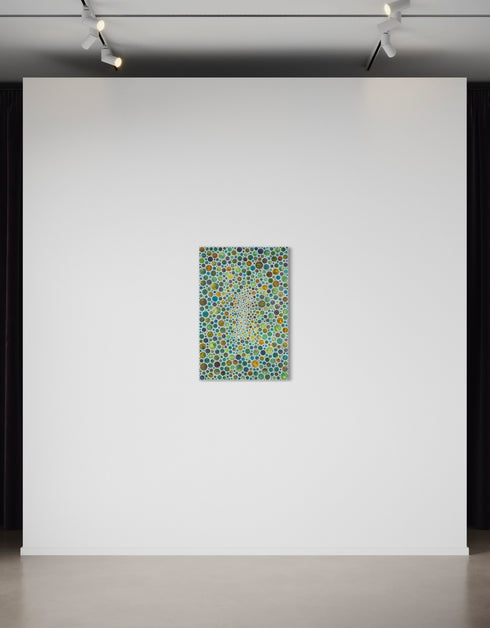 WHITE CIRCLES | framed giclee on canvas print