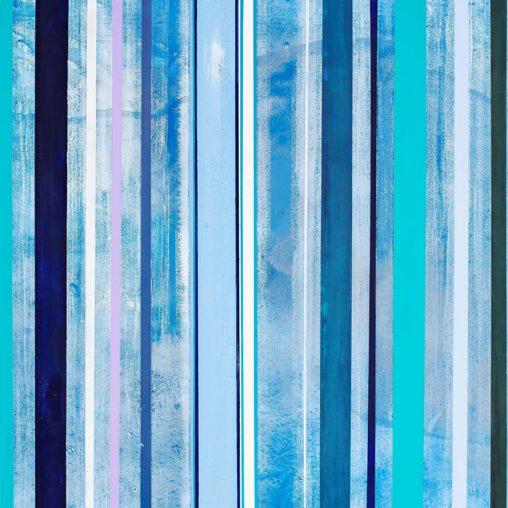 Blue Stripes limited edition print by Seth B. Minkin