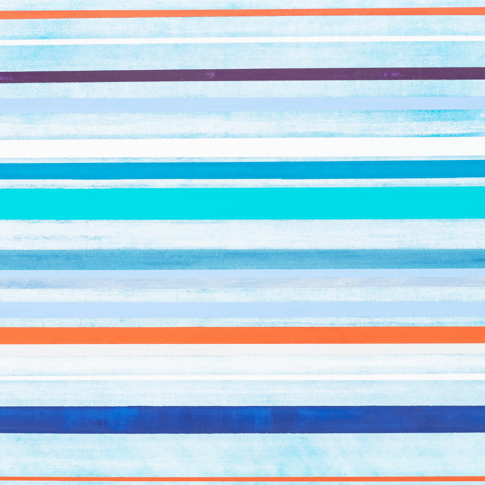 Blue + red stripes limited edition print by Seth B. Minkin