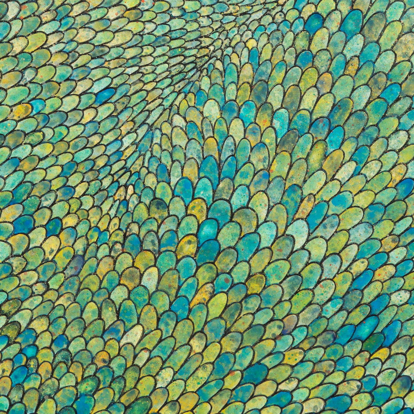 Green Scales diptych limited edition print by Seth B. Minkin