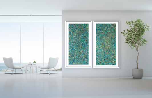 [blue scales abstract][limited edition print set by seth b minkin]
