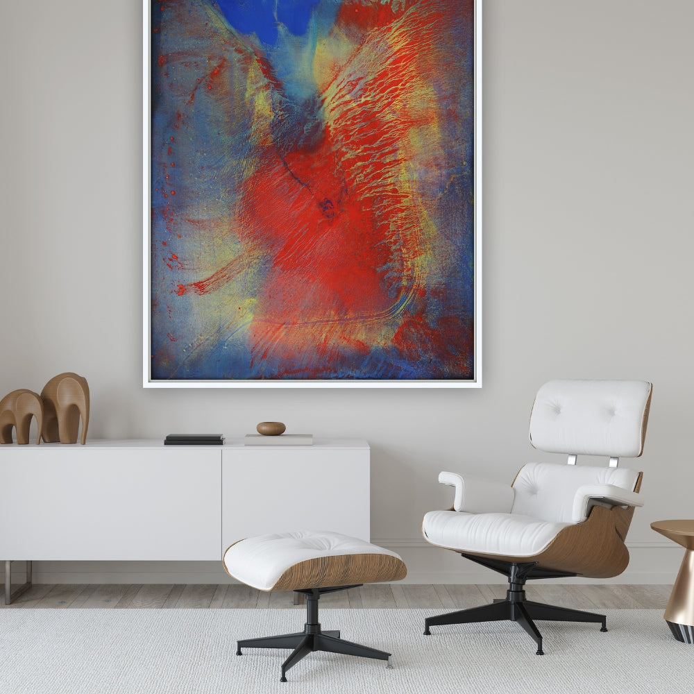 Chinese Dragon | Giclee Print on Gallery-Wrapped Stretched Canvas | w White Floating Frame