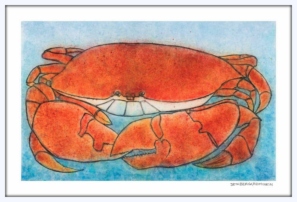 Crab limited edition print by Seth B. Minkin