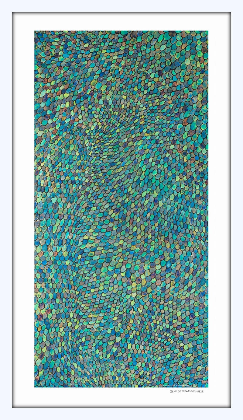 Blue Scales limited edition print by Seth B. Minkin