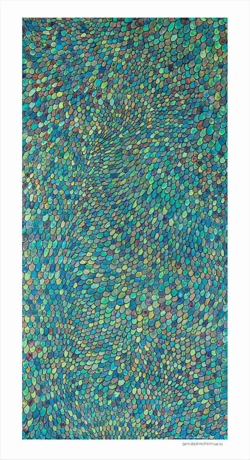 Blue Scales limited edition print by Seth B. Minkin