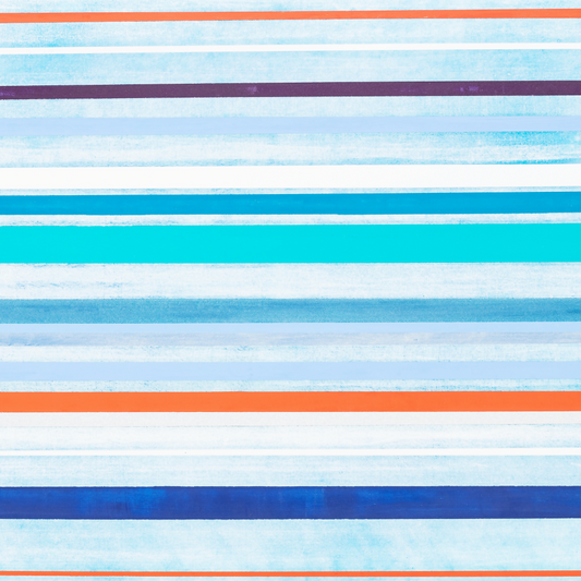 Blue + red stripes limited edition print by Seth B. Minkin