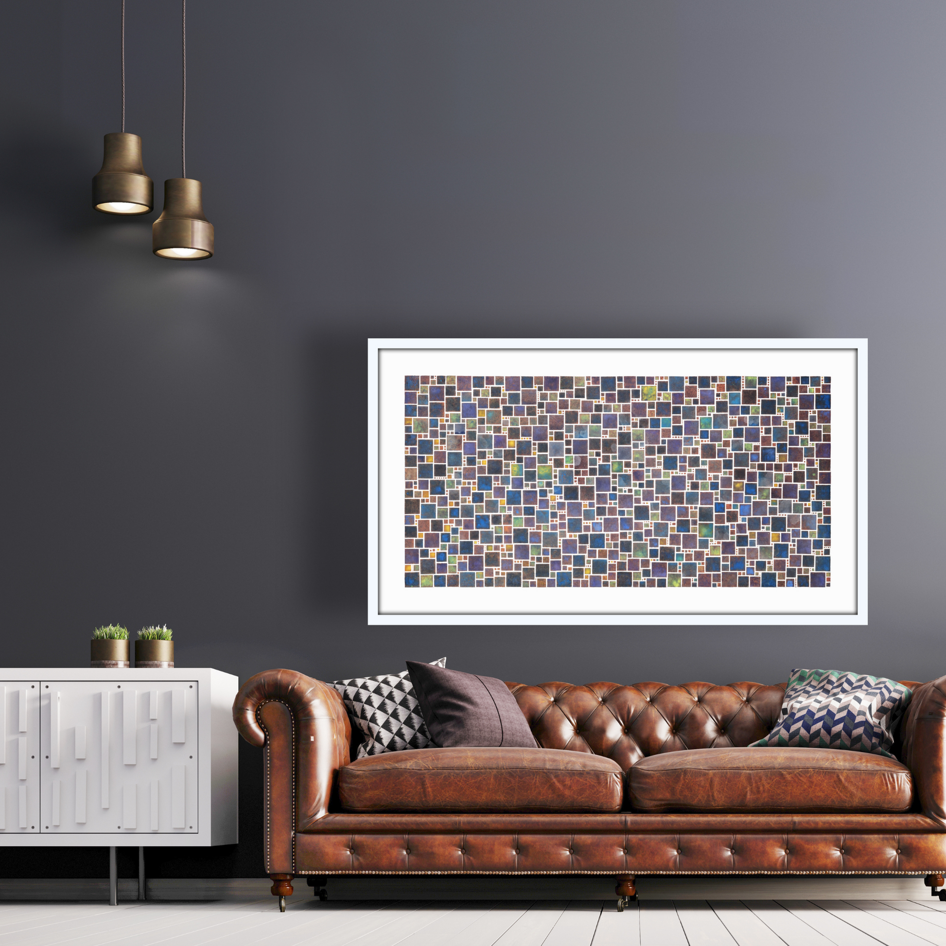 White Squares limited edition print by Seth B. Minkin